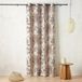 HomeMaison rideau avec motifs de plantes et d'animaux Violet Polyester