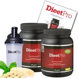 DieetPro 2 potten Banaan STEVIA plus Gratis Shaker