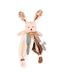 Baby Nat' - Doudou plat bébé tout doux Lapin Poupi - Coloris naturel - Collection Poupi - Idée cadeau de naissance - Doudou bébé facile à attraper et à câliner - Lavable en machine à 30° - BN6163