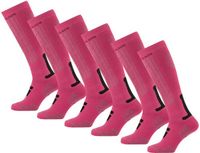 Poederbaas Skisokken - Pink - 6 paar - Maat 35/38