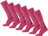 Poederbaas Skisokken - Pink - 6 paar - Maat 35/38
