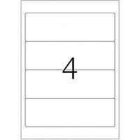 HERMA Special - Papier - mat - permanent zelf-klevend - geperforeerd - groen - 192 x 61 mm 80 etiket(ten) (20 vel(len) x 4 ondoorzichtige mapetiketten