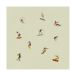 Fine Little Day Affiche Surfers Beige, 40x40 cm