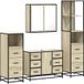 Maison Exclusive - Ensemble de meubles de salle de bain 4 pièces en bois composite chêne Sonoma