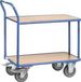 Fetra Tafeltrolley, 2 etages, duwbeugel, Wit