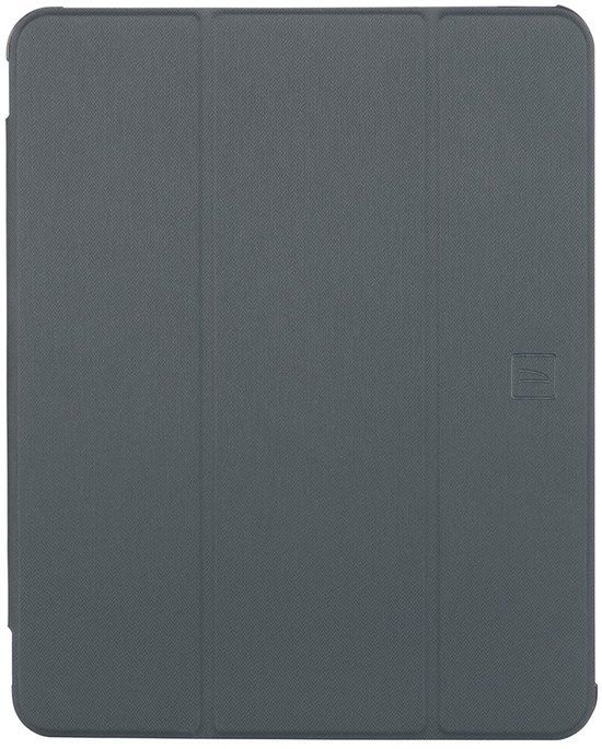 Tucano Satin Hoesje iPad Pro 13 (M4-M5) – Militaire Standaard Getest – Voorkant Verandert in Handige Houder – Intern Vak voor Apple Pencil - Zwart