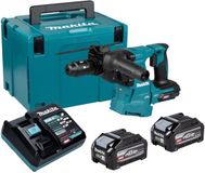 Makita HR 012 GU201 accu-combinatiehamer 40 V max. 3,3 J SDS plus borstelloos + 2x accu 4,0 Ah + oplader + Makpac