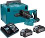 Makita HR 012 GU201 accu-combinatiehamer 40 V max. 3,3 J SDS plus borstelloos + 2x accu 4,0 Ah + oplader + Makpac