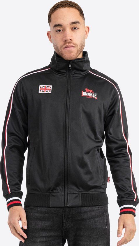 Lonsdale London SKELLBERRY Heren Trainingsjas - Zwart - XL