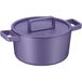 WMF Flavour Gietijzeren braadpan met deksel, inductie, geëmailleerd, 24 cm, paars