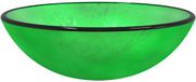 vidaXL - Wasbak - 42x14 cm - gehard glas - groen