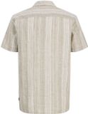 Jack & Jones Premium Overhemd Regular Fit Korte Mouw Gestreept Linnen Mermaid XL
