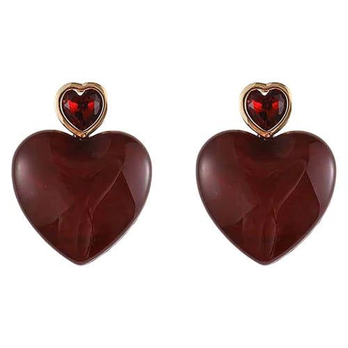 By Jam Gioielli Candy Sweet Jewellery oorbellen CS24199 donkerrood