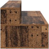 vidaXL Studiobureau Oud Hout 152 x 42,5 x 36 cm Bewerkt Hout