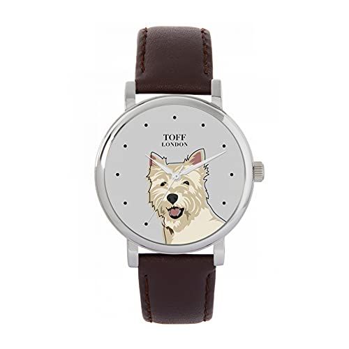 Toff London West Highland Terrier Hoofd Hondenhorloge - 5059656816119