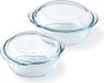 Pyrex - 4 In 1 Ovenschaal Rond Set van 2 Stuks - Transparant - Borosilicaatglas