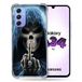Cokitec Beschermhoes van gehard glas voor Samsung Galaxy A34 5G doodskop vinger