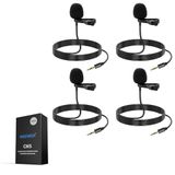 Neewer Lavalier Revers Microfoon Compatibel met Rode Wireless GO II Draadloze Pro DJI Draadloze Microfoon, 3,5 mm TRS Omnidirectionele Condensator Wired Clip On Lav Mic voor YouTube Live Stream, CM5