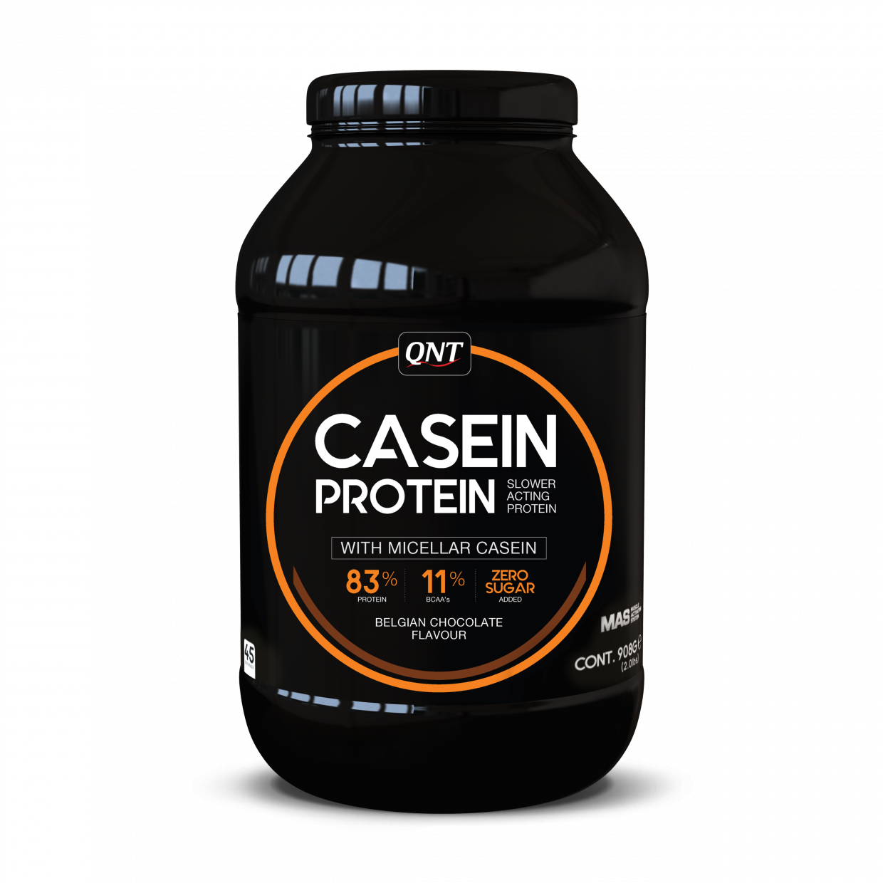 Qnt Casein Protein - Chocolade - 908 gram