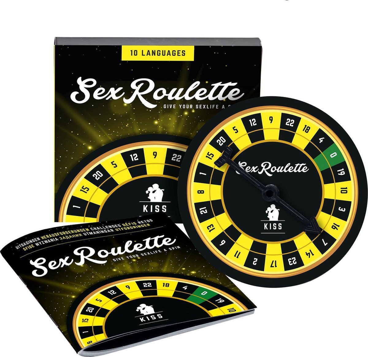 Tease & Please Sex Roulette Kiss - Erotisch spel - 24 spellen