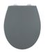 WENKO WC-zitting Mod. Ostuni, grijs, thermoplastisch, Easy Close, 37x44,5 cm
