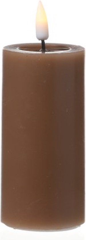 Deluxe Homeart Caramel LED Candle - 5 x 10 cm - Realistische LED Kaars