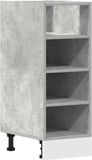 vidaXL Onderkast Riga 30x44,5x81,5 cm Bewerkt Hout Betongrijs