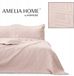 AmeliaHome Ophelia Sprei - Poederroze - Microvezel - 200x220 cm