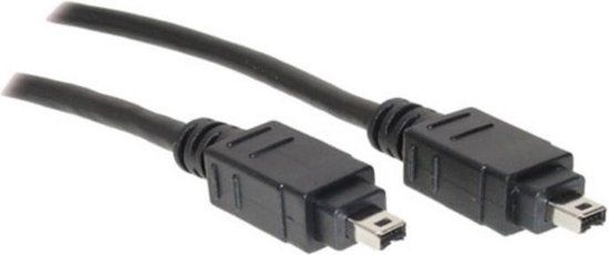Delock FireWire A/A Kabel - 1 meter - Zwart