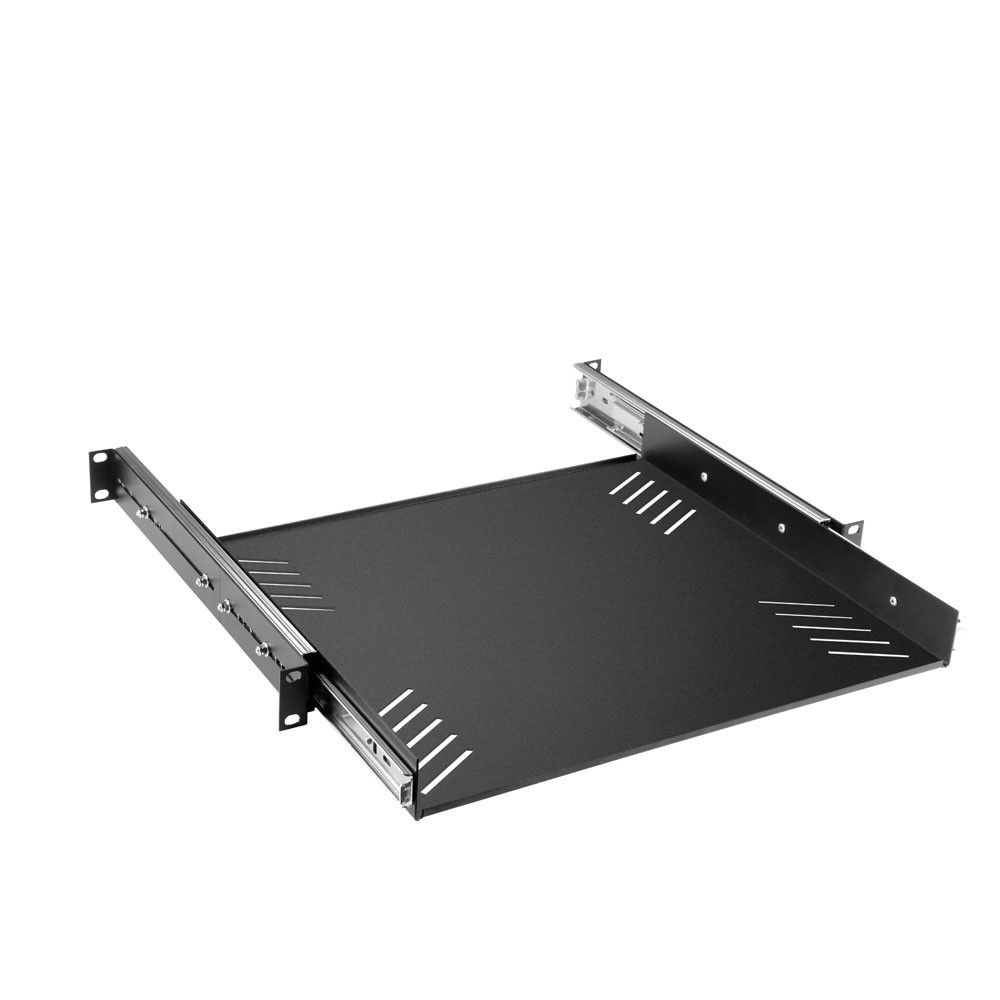 Adam Hall 87556 19 inch uitschuifbaar plateau 1U Zwart