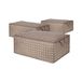 Compactor Set van 3 Kleding- en Dekbedopbergzakken met Rits, Opvouwbare Organiser voor Kledingkasten en Kasten, Stofdichte en Waterdichte Kledingopslag, Rivoli Assortiment, Bruin/Wit