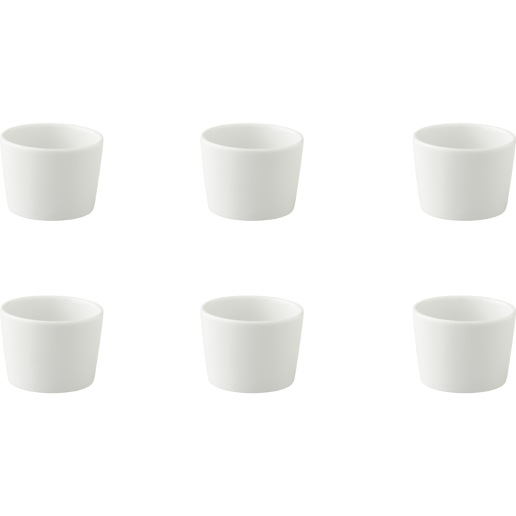 Palmer Schaal White Delight - 6 cm - 8 cl - Wit Porselein - 6 stuks