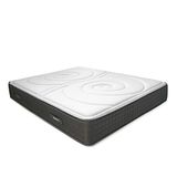 Duérmete Online Visco-elastische matras Duo, omkeerbaar, hoogte 25 cm, visco aan beide zijden, gezellige bekleding, bio-gel, wit, 140 x 190 cm