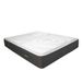 Duérmete Online Visco-elastische matras Duo, omkeerbaar, hoogte 25 cm, visco aan beide zijden, gezellige bekleding, bio-gel, wit, 140 x 190 cm