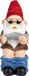 BRUBAKER Gnome on the Toilet - Gnome on Toilet with Glasses and Newspaper - Funny Garden Figurine - Weather-resistant Decoration for Garden and Campsite - Garden Decoration for Outdoors - 20 cm high