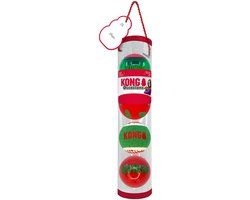 KONG Holiday Occasions Balls - Meerkleurig - 4 stuks