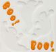 Merkloos Horror raamstickers spookjes 25 x 25 cm - Halloween feest decoratie
