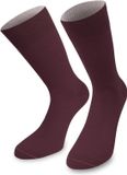 normani 1 paar sokken „Bi-Color“ bordeaux/lichtgrijs 35-38