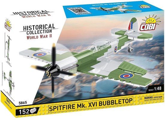 COBI 5865 Spitfire MK.XVI Bubbletop Bouwset