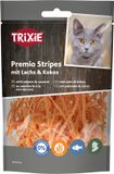 Trixie Kattensnack Zalm Kokos Strips - Glutenvrij, 50g