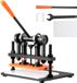 VEVOR Leerponsmachine Handmatige 28 x 14cm, Leer Embossingmachine 1,5 T, Zwart