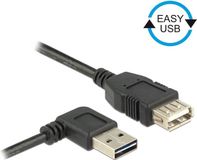 Delock USB Verlengkabel A - A St/Bu 1.00m 90° zw Easy USB