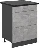 Vicco R-Line Keukenonderkast – 60 cm met laden, WB Antraciet Beton