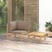 Maison Exclusive Ensemble de salon de jardin exclusif, composé de 2 pièces, avec coussins couleur taupe, en bambou