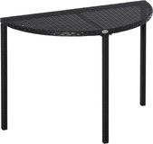 Homcom Outsunny Table d'appoint en rotin - Polyrattan/Métal - Noir