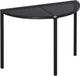 Homcom Outsunny Table d'appoint en rotin - Polyrattan/Métal - Noir