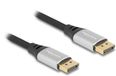 Delock DisplayPort kabel | DP2.1 (10K 60Hz) | UHBR10 (40Gbit/s) | metaal/nylon | 2 meter