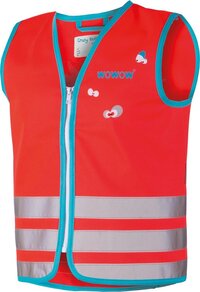 Crazy Monster Jacket Red S - Kids' Safety Vest - EN 1150 Certified