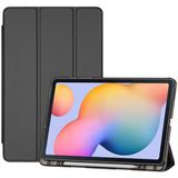 ProCase Hoes voor Galaxy Tab S6 Lite 10,4 inch 2022/2020 (SM-P613/P619/P615), drievoudig opvouwbaar beschermhoesje case met S Pen Holder Cover met doorzichtige achterkant voor 10,4 inch Tab S6 Lite