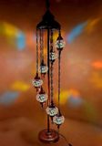 Halay Turkse Lamp Vloerlamp - Mozaïek Lamp 160 cm - 7 Bollen - Multicolour Handgemaakt